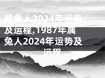 属兔人2024年运势及运程,1987年属兔人2024年运势及运程