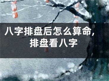 八字排盘后怎么算命,排盘看八字