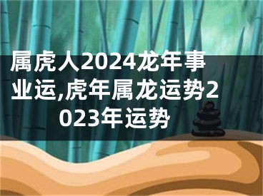 属虎人2024龙年事业运,虎年属龙运势2023年运势