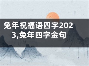 兔年祝福语四字2023,兔年四字金句