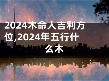 2024木命人吉利方位,2024年五行什么木