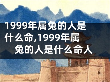 1999年属兔的人是什么命,1999年属兔的人是什么命人