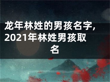 龙年林姓的男孩名字,2021年林姓男孩取名