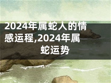 2024年属蛇人的情感运程,2024年属蛇运势