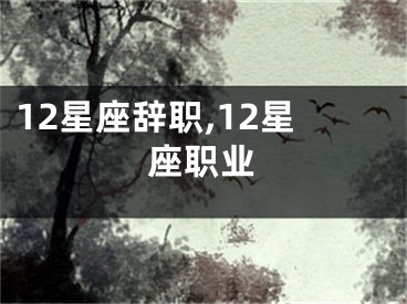 12星座辞职,12星座职业