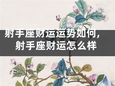 射手座财运运势如何,射手座财运怎么样