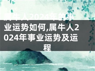 属牛人2024年的事业运势如何,属牛人2024年事业运势及运程