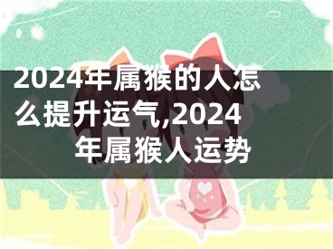 2024年属猴的人怎么提升运气,2024年属猴人运势