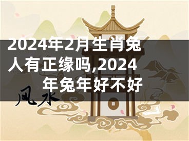 2024年2月生肖兔人有正缘吗,2024年兔年好不好