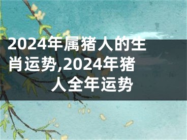 2024年属猪人的生肖运势,2024年猪人全年运势