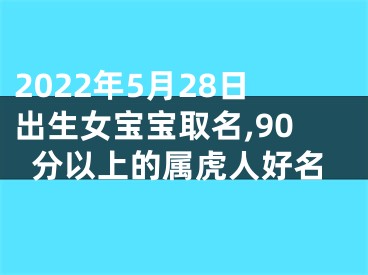 2022年5月28日出生女宝宝取名,90分以上的属虎人好名