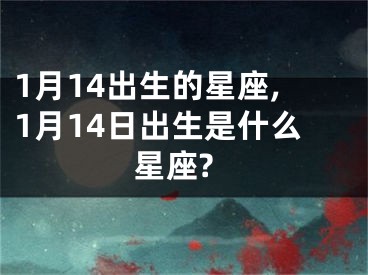 1月14出生的星座,1月14日出生是什么星座?