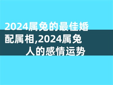 2024属兔的最佳婚配属相,2024属兔人的感情运势