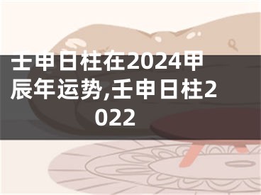 壬申日柱在2024甲辰年运势,壬申日柱2022