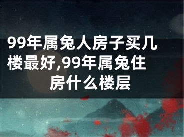 99年属兔人房子买几楼最好,99年属兔住房什么楼层