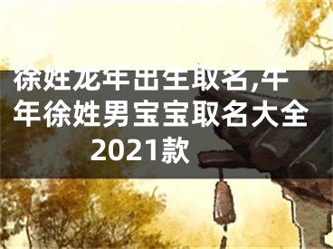 徐姓龙年出生取名,牛年徐姓男宝宝取名大全2021款