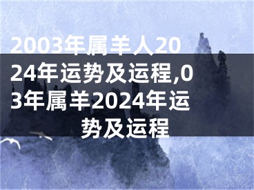 2003年属羊人2024年运势及运程,03年属羊2024年运势及运程
