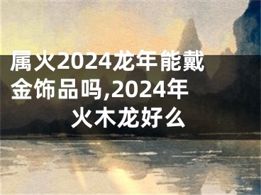 属火2024龙年能戴金饰品吗,2024年火木龙好么