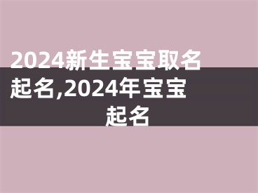 2024新生宝宝取名起名,2024年宝宝起名