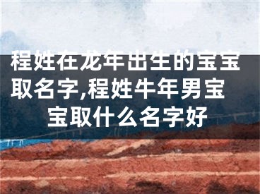 程姓在龙年出生的宝宝取名字,程姓牛年男宝宝取什么名字好