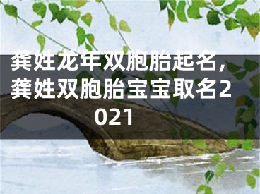 龚姓龙年双胞胎起名,龚姓双胞胎宝宝取名2021