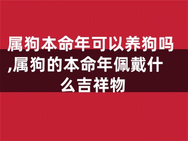 属狗本命年可以养狗吗,属狗的本命年佩戴什么吉祥物