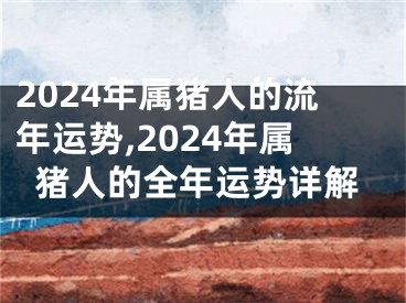 2024年属猪人的流年运势,2024年属猪人的全年运势详解