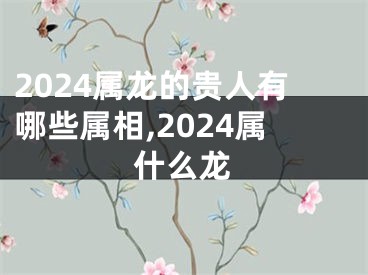 2024属龙的贵人有哪些属相,2024属什么龙