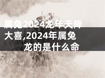 属兔2024龙年天降大喜,2024年属兔龙的是什么命