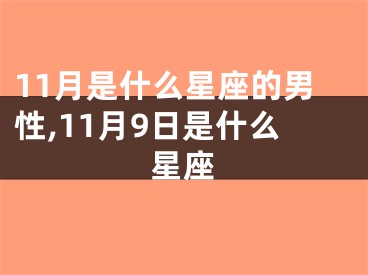 11月是什么星座的男性,11月9日是什么星座