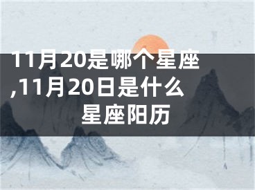 11月20是哪个星座,11月20日是什么星座阳历