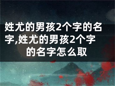 姓尤的男孩2个字的名字,姓尤的男孩2个字的名字怎么取