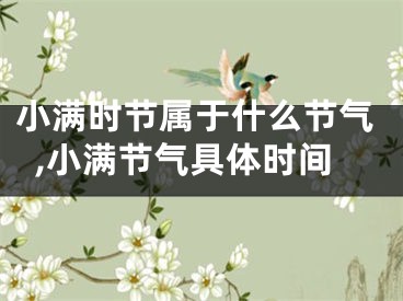 小满时节属于什么节气,小满节气具体时间