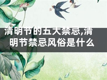 清明节的五大禁忌,清明节禁忌风俗是什么