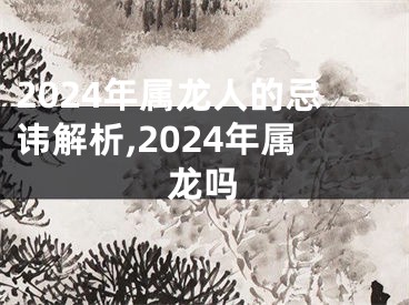 2024年属龙人的忌讳解析,2024年属龙吗