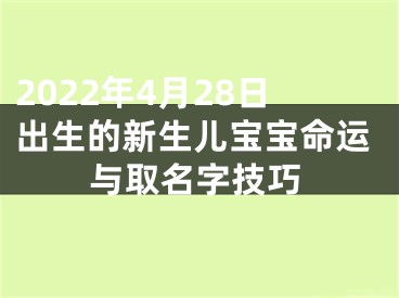 2022年4月28日出生的新生儿宝宝命运与取名字技巧