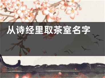  从诗经里取茶室名字 