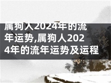 属狗人2024年的流年运势,属狗人2024年的流年运势及运程