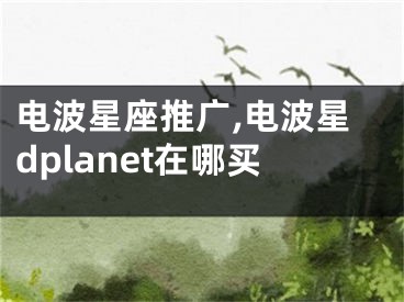 电波星座推广,电波星dplanet在哪买