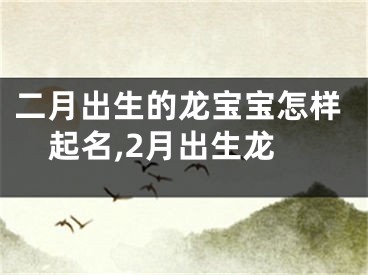 二月出生的龙宝宝怎样起名,2月出生龙