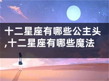 十二星座有哪些公主头,十二星座有哪些魔法