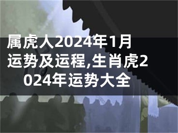 属虎人2024年1月运势及运程,生肖虎2024年运势大全