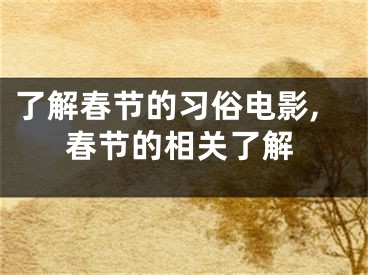 了解春节的习俗电影,春节的相关了解