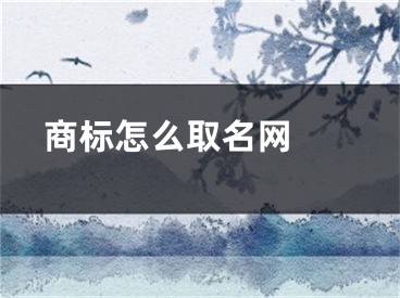  商标怎么取名网 