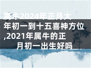 属牛2024年正月大年初一到十五喜神方位,2021年属牛的正月初一出生好吗