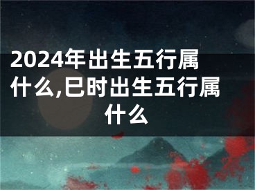 2024年出生五行属什么,巳时出生五行属什么