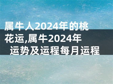 属牛人2024年的桃花运,属牛2024年运势及运程每月运程