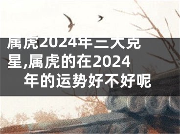 属虎2024年三大克星,属虎的在2024年的运势好不好呢