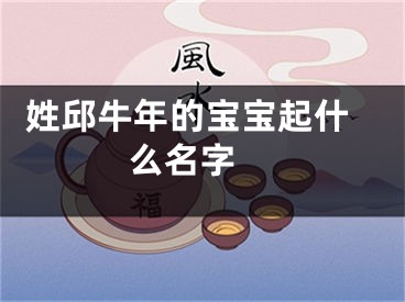  姓邱牛年的宝宝起什么名字 