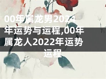 00年属龙男2024年运势与运程,00年属龙人2022年运势运程